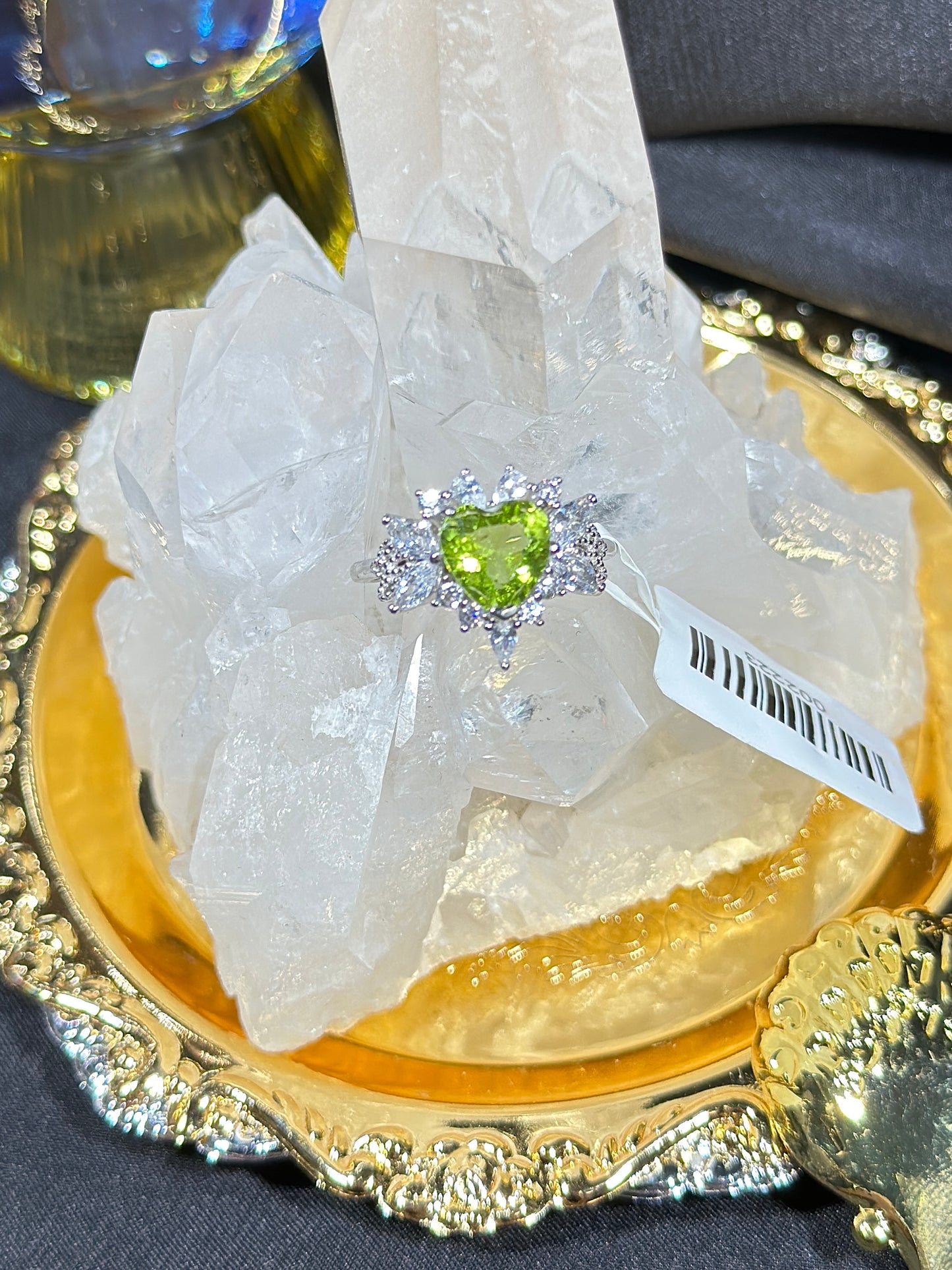 Peridot S925 silver ring-2