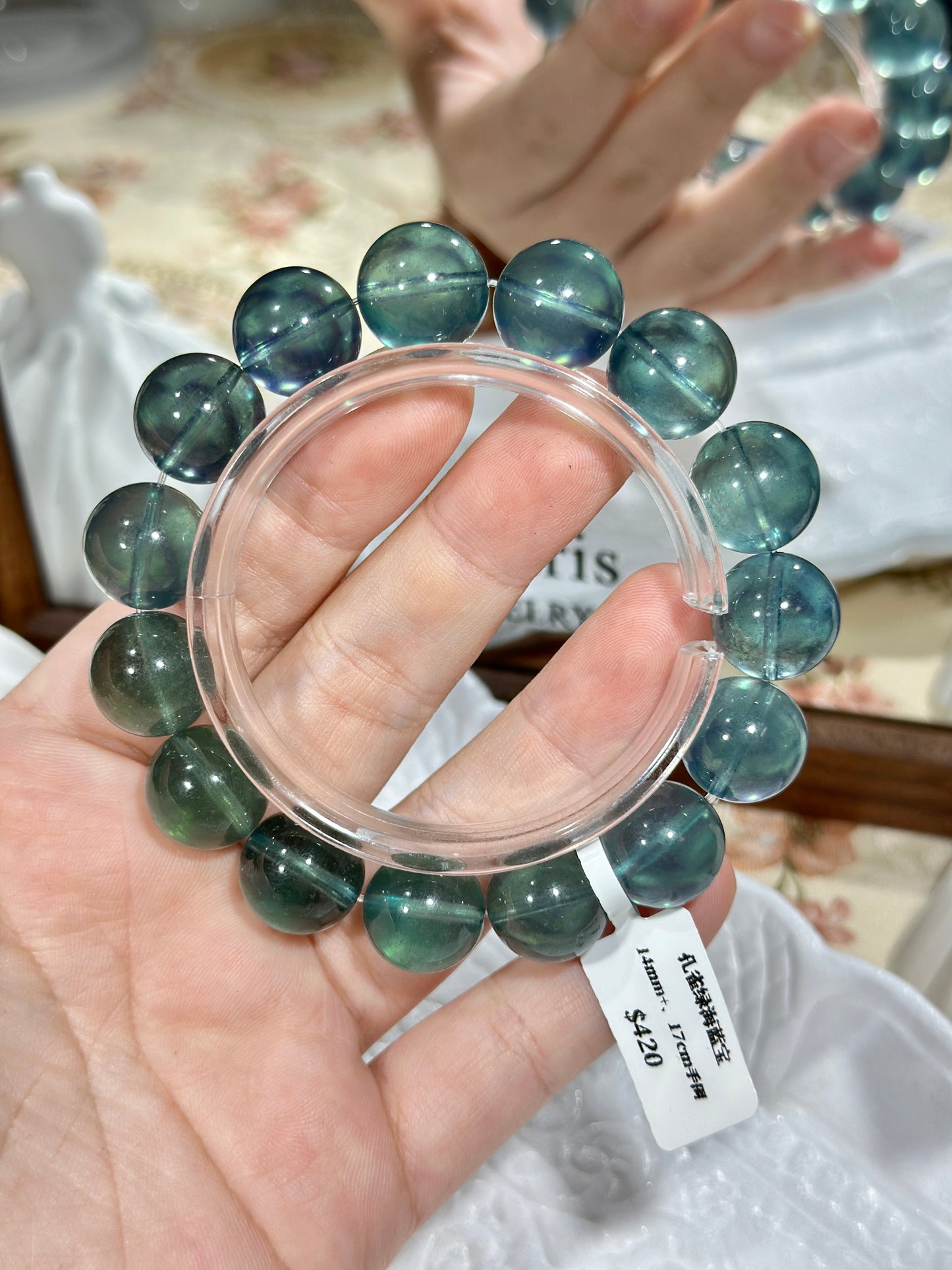 Peacock Green Aquamarine