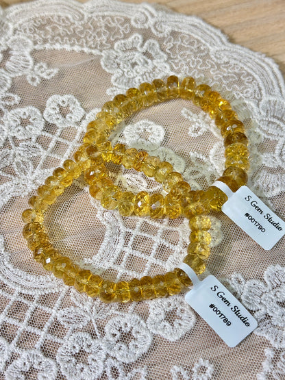 Brazilian citrine faceted