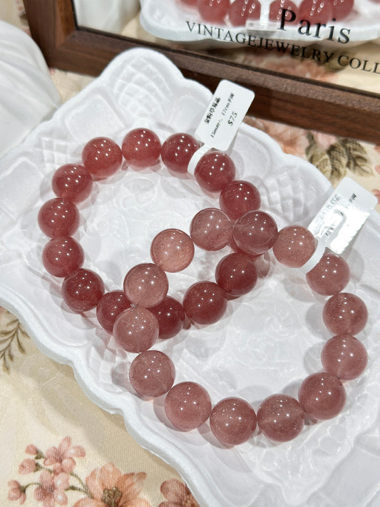 Gold Powder Strawberry Quartz