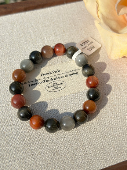 Vintage rabbit fur crystal