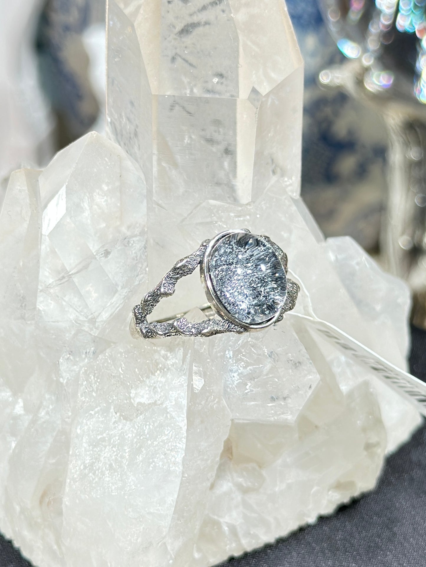 蓝金沙S925银戒指