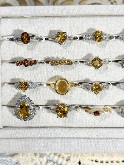 Citrine Ring S925 Silver