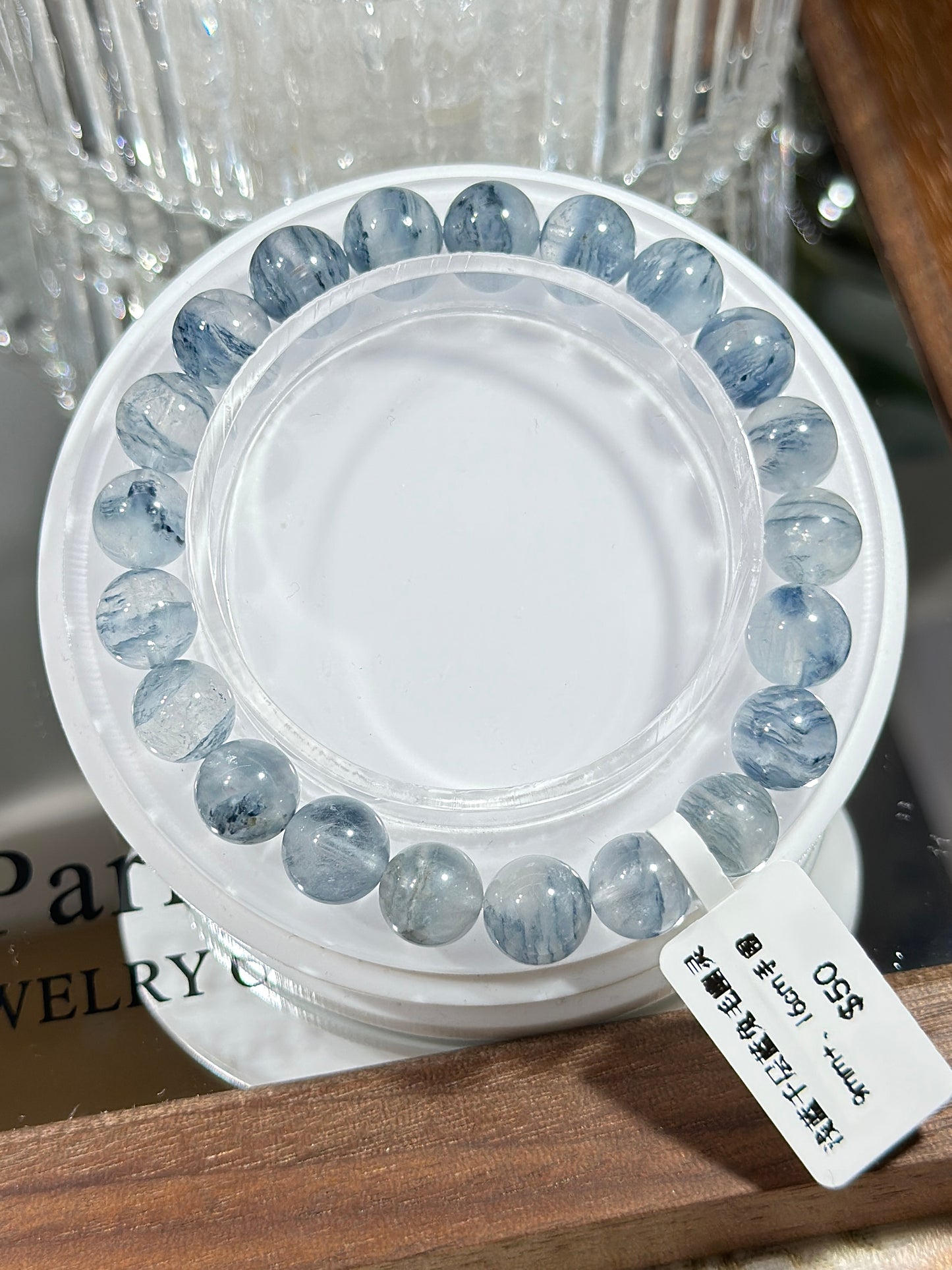 Light blue Melaleuca blue rabbit fur ghost