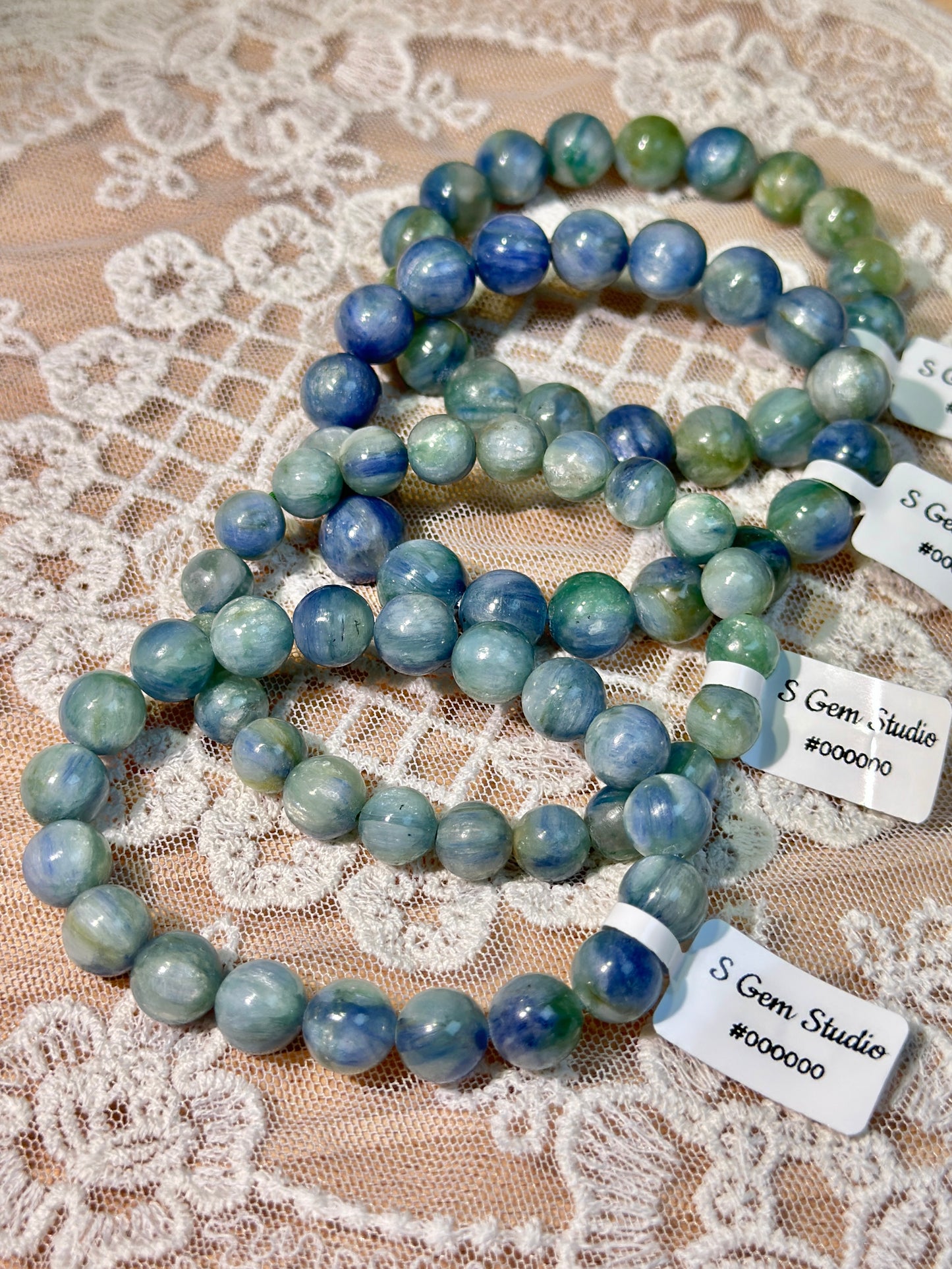 Monet Garden Blue Green Crystal