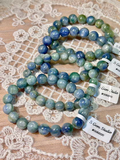 Monet Garden Blue Green Crystal