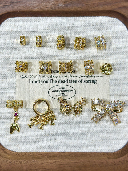 Bright gold ring spacer