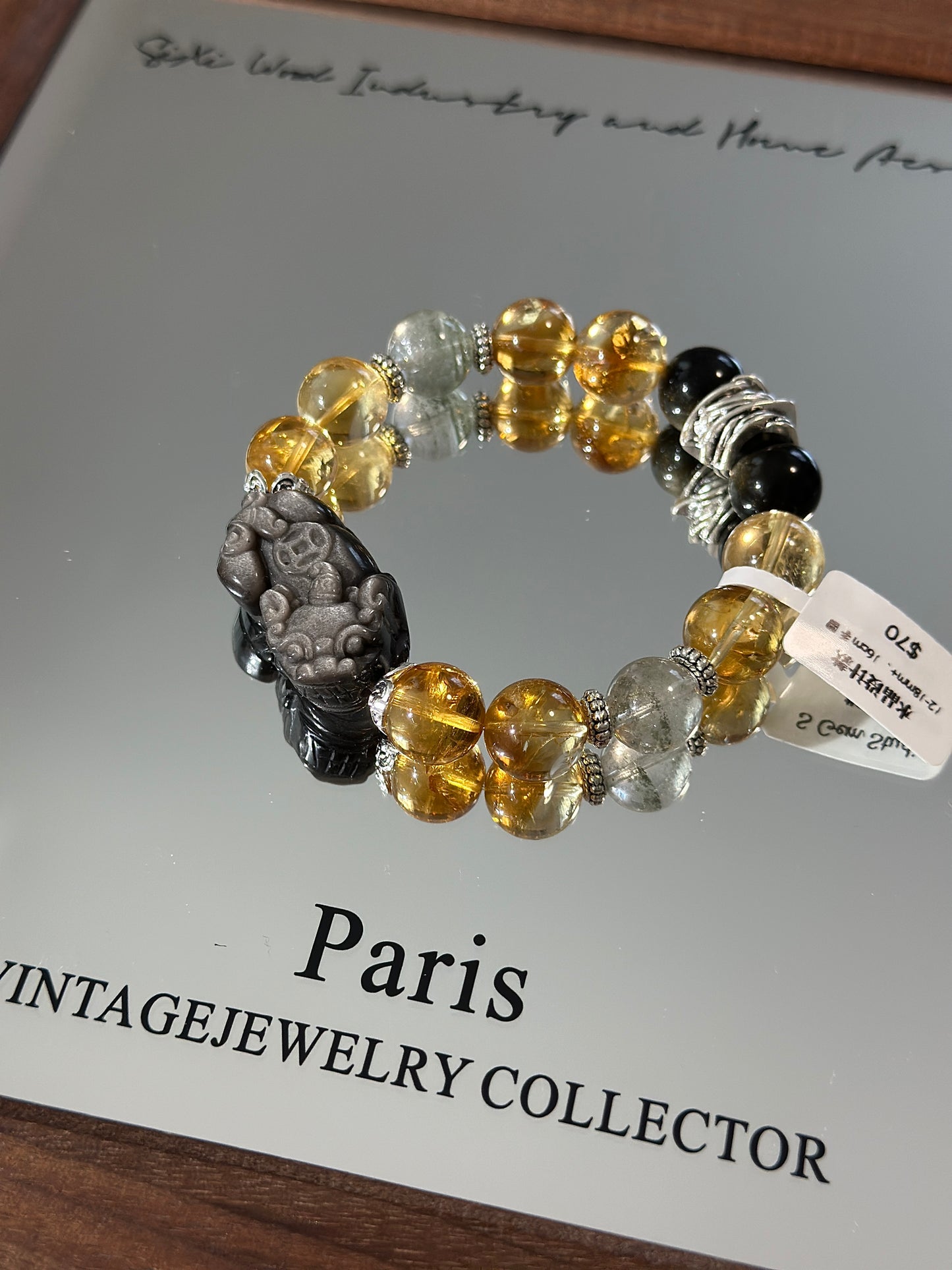 Designer | Citrine, Silver, and Obsidian Pixiu