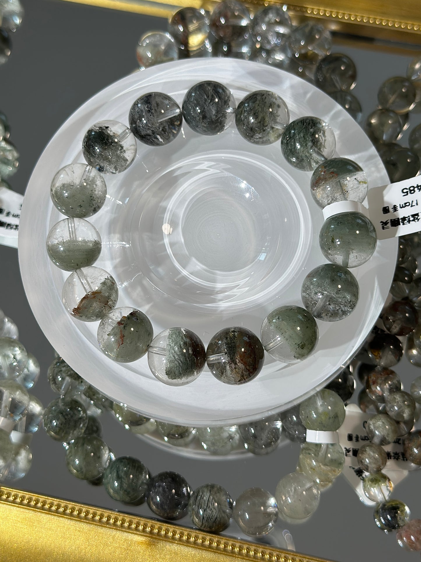 Monet Cornucopia Green Phantom Crystal