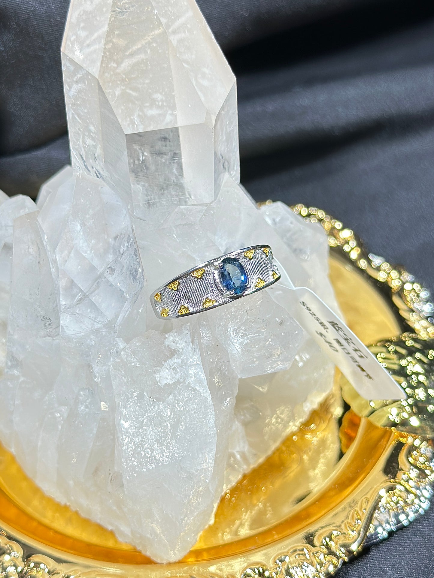 Sapphire S925 silver ring-2