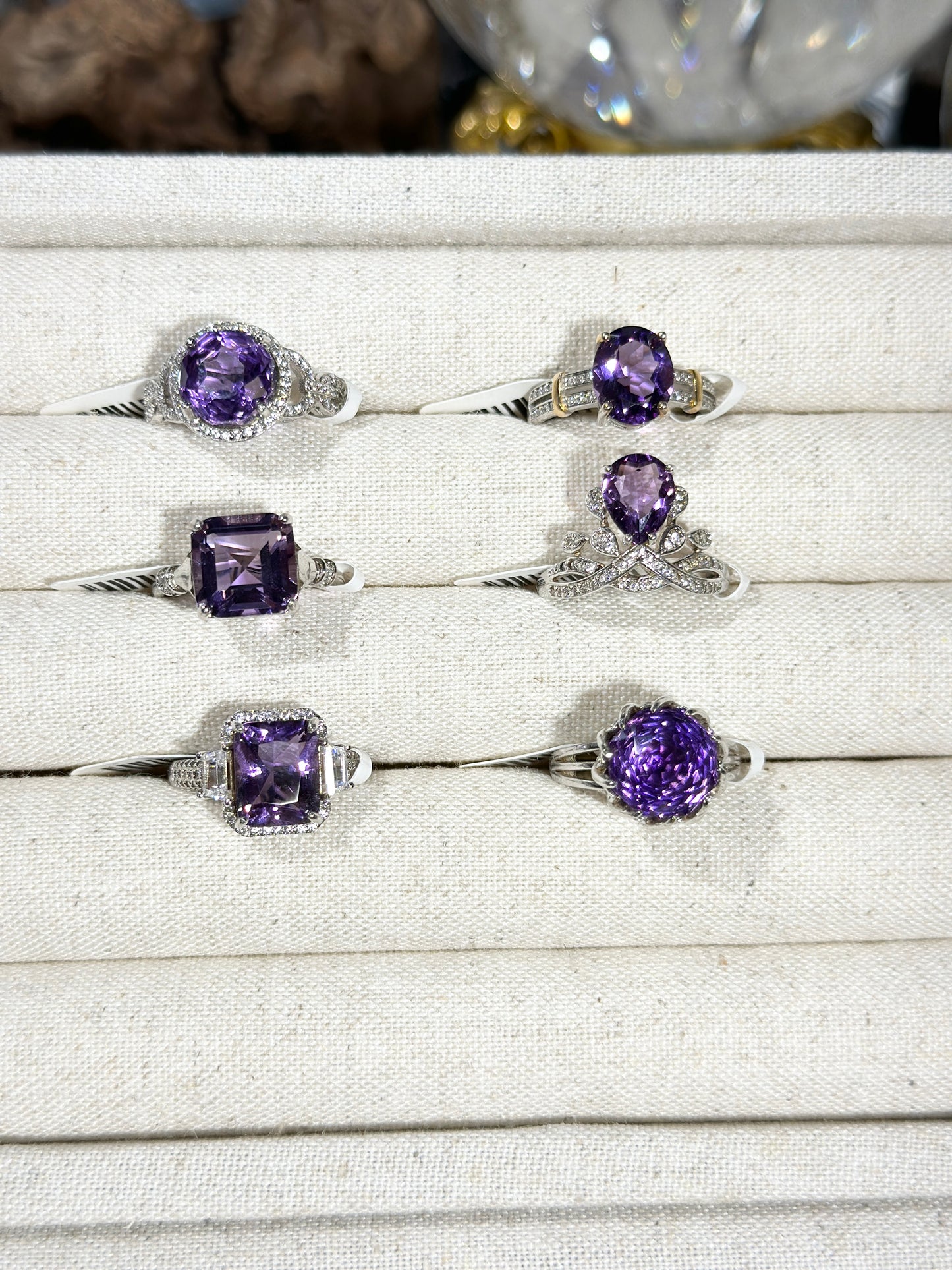 紫水晶戒指 S925银