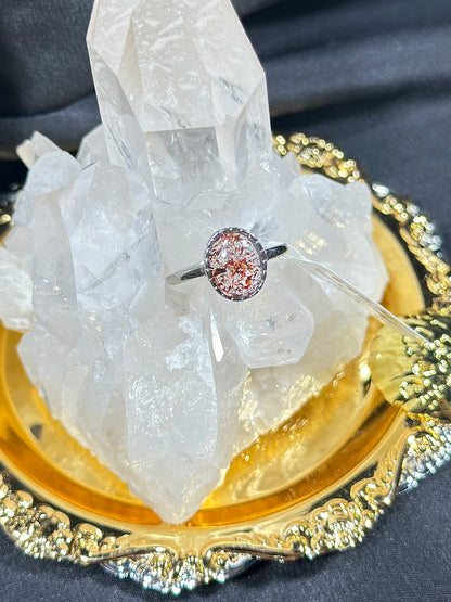 Golden Strawberry S925 Silver Ring