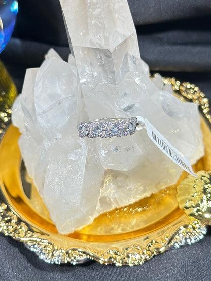 Aquamarine S925 silver ring-1