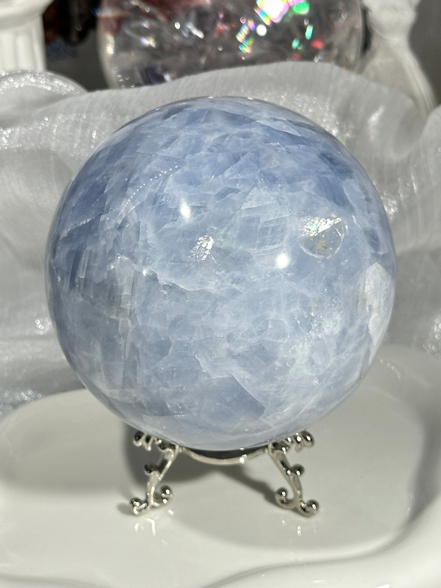 Kyanite crystal ball