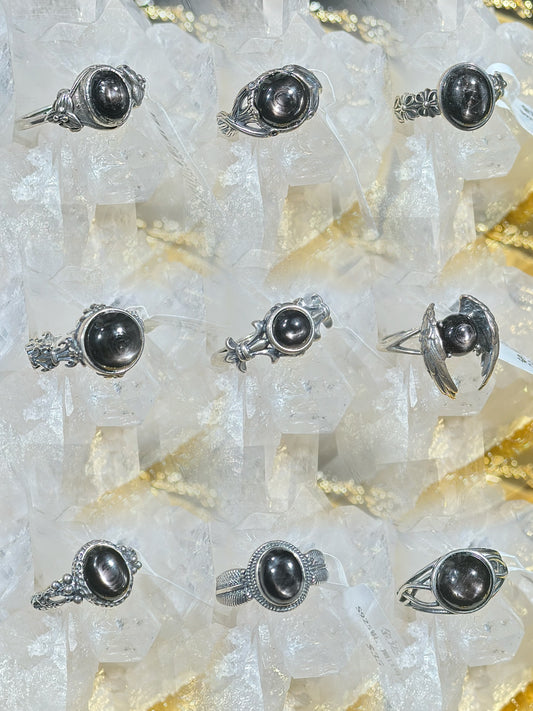 Gold Luck Stone S925 Silver Ring-1