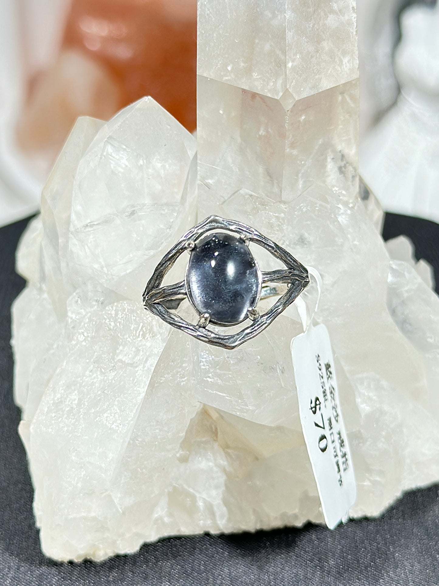 蓝金沙S925银戒指