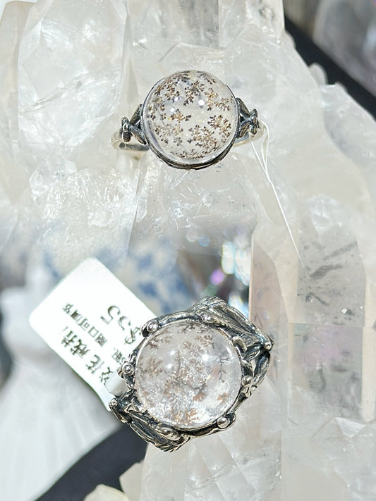 Small gum flower S925 silver ring