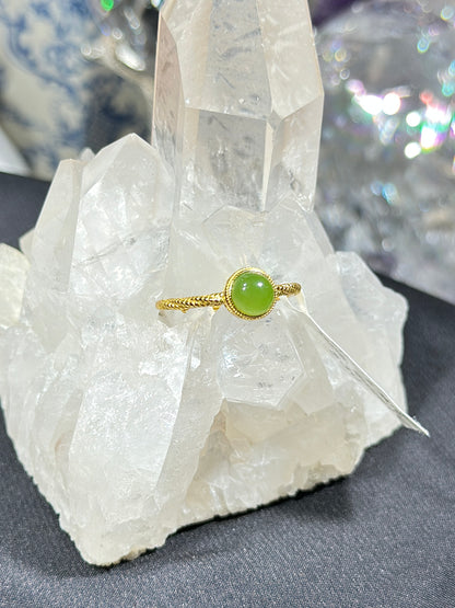 和田玉S925银戒指