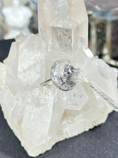 Black Shining S925 Silver Ring