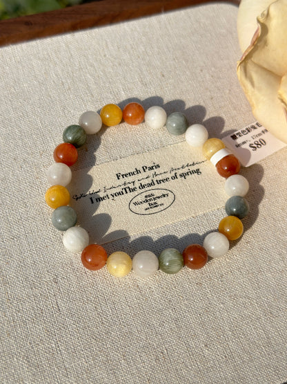 Candy-colored rabbit fur crystal