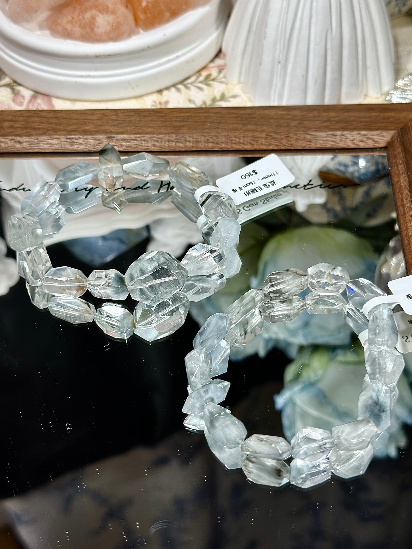 Blue-grey rabbit hair