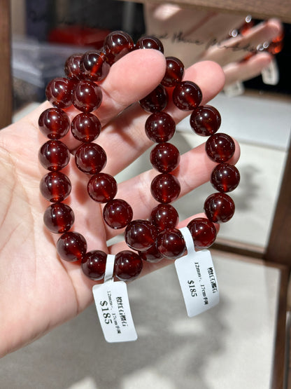 Orange-red garnet