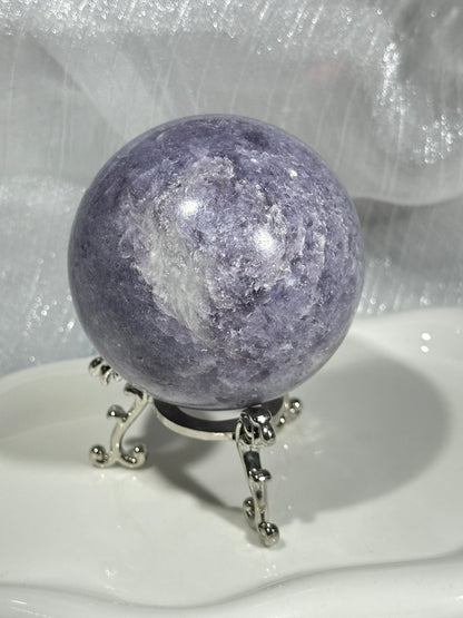 Plum Blossom Tourmaline Crystal Ball