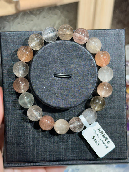 Brushed colored rabbit fur crystal