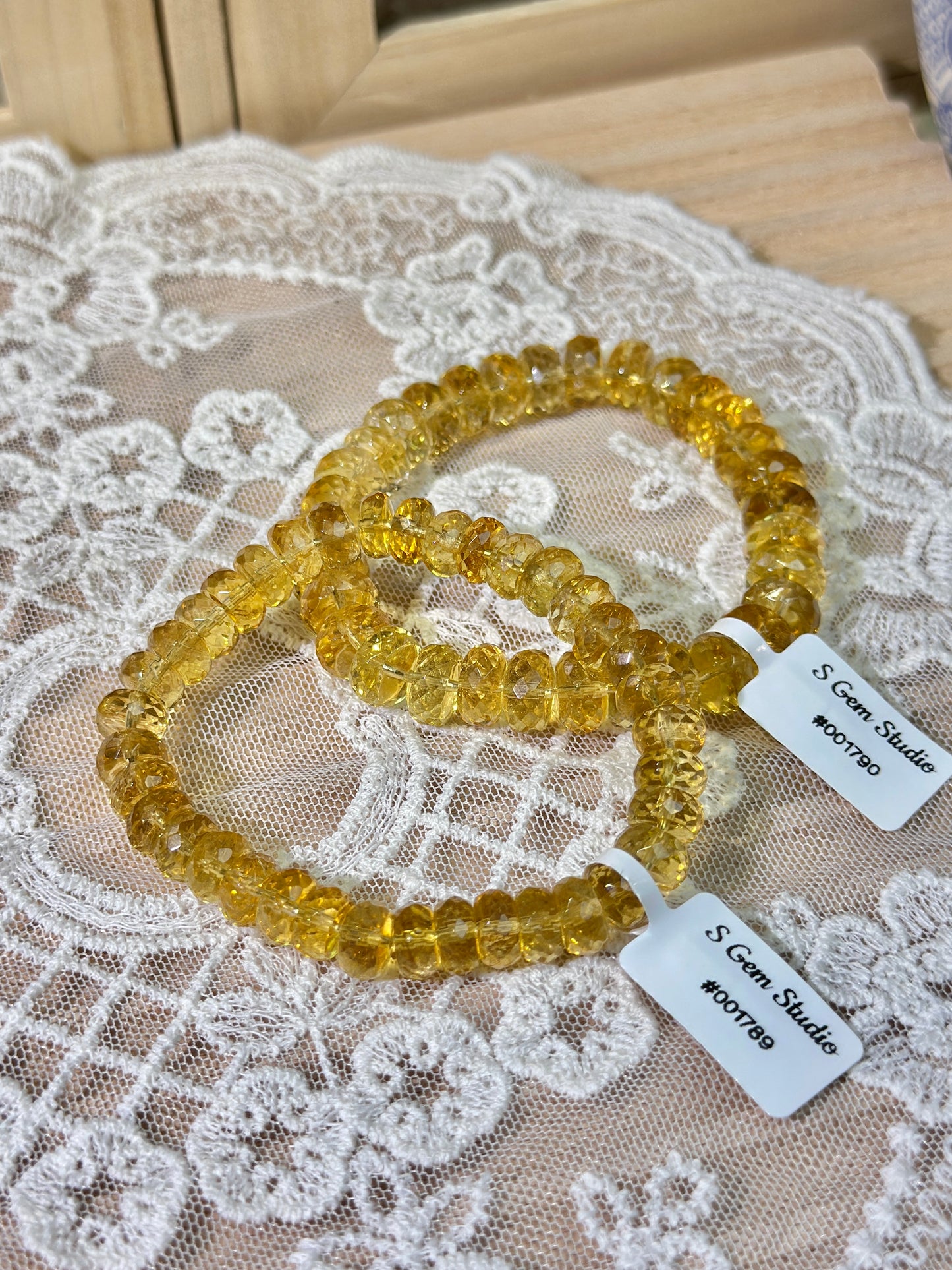 Brazilian citrine faceted