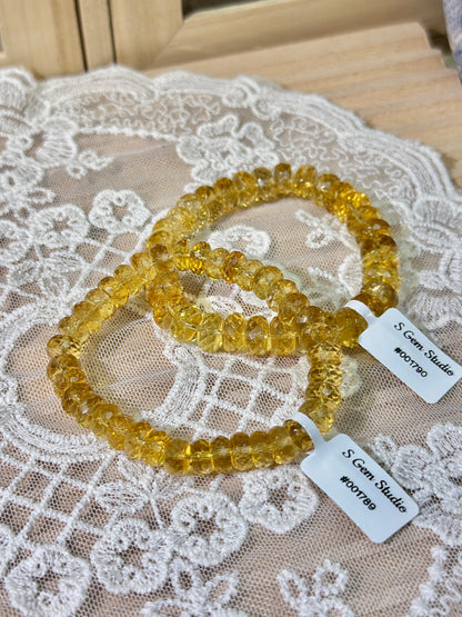 Brazilian citrine faceted