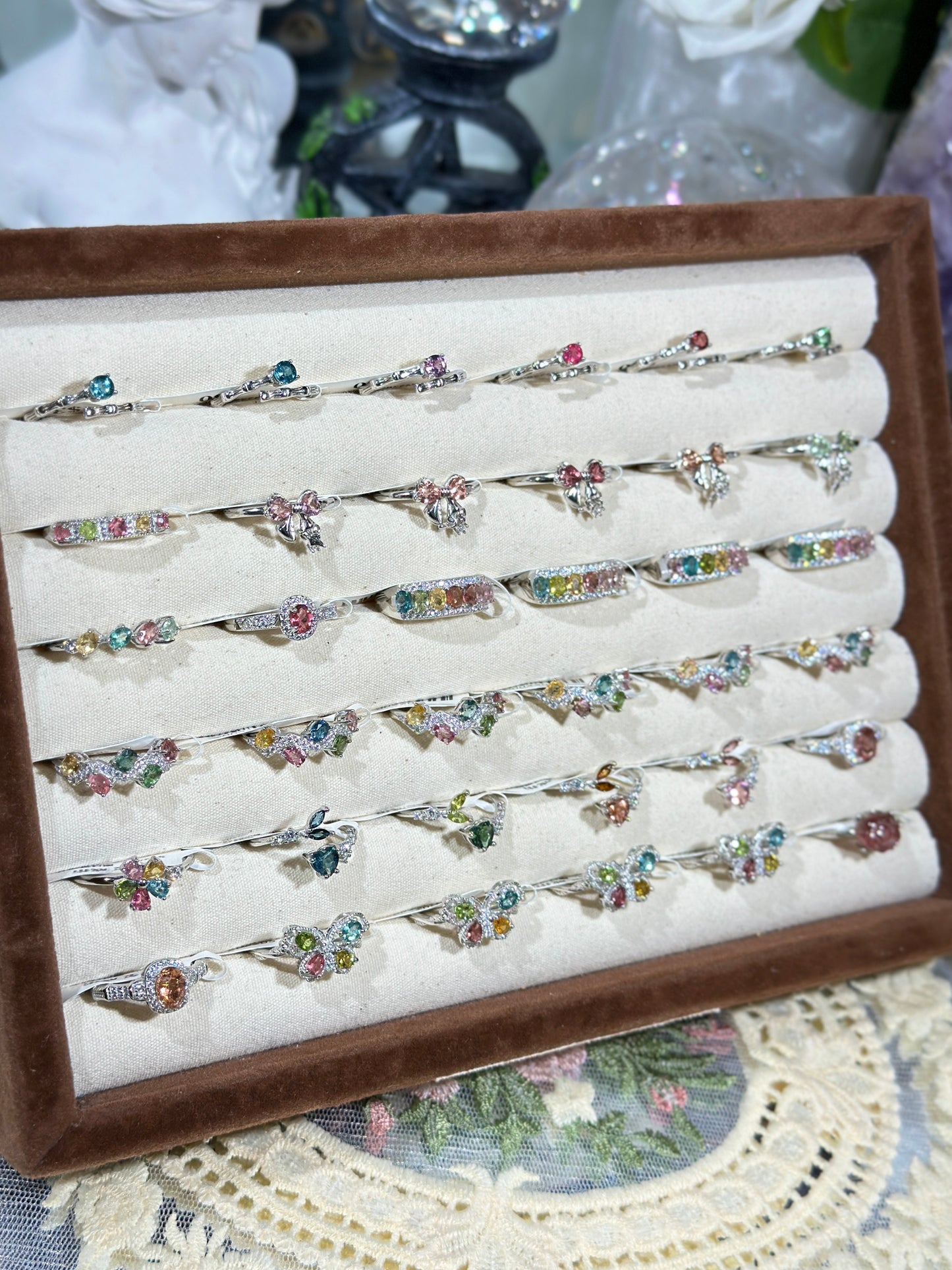 碧玺戒指 S925银