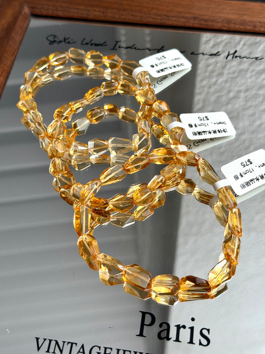 净体黄水晶随形