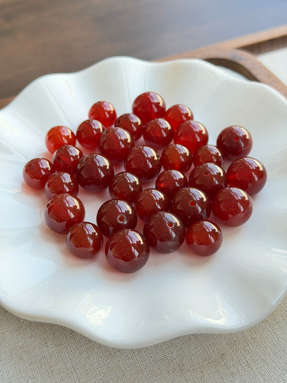 红玛瑙单珠
