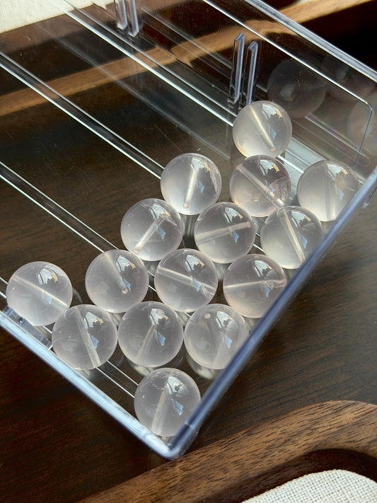 Milky white crystal single bead 14mm+