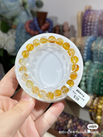 Yellow Gum Flower Crystal