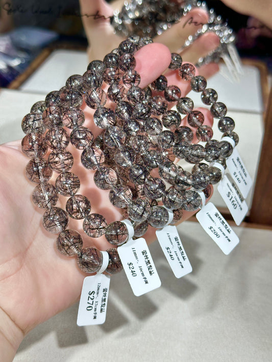 Lace black hair crystal