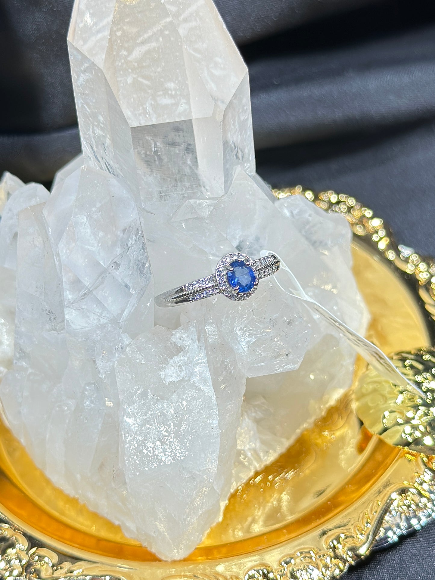 Sapphire S925 silver ring-1