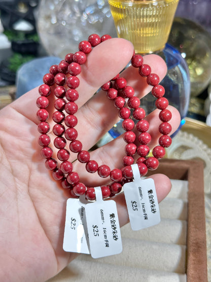 Purple gold sand cinnabar