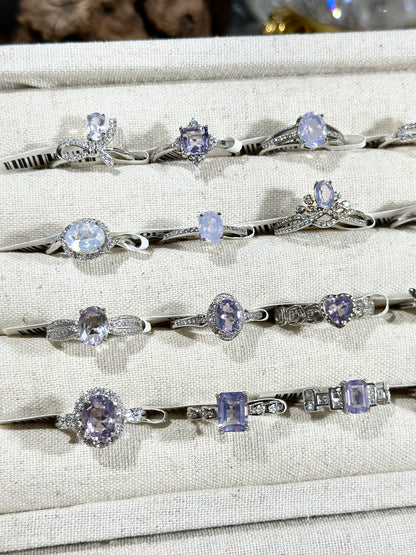 紫玉晶戒指 S925银