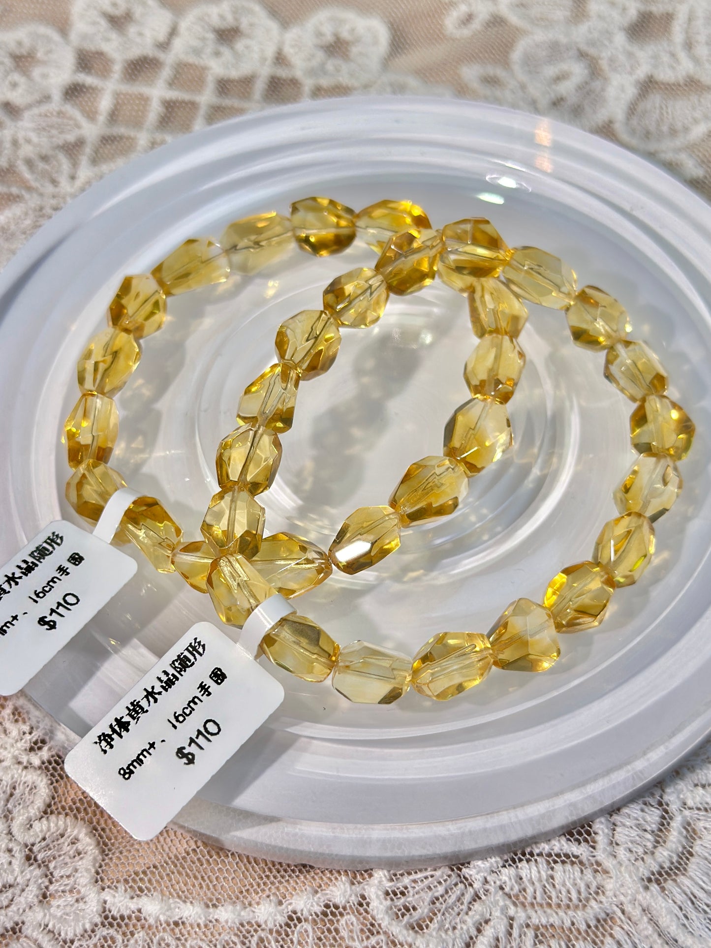 Clean citrine free shape