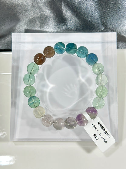 Blue-green candy-colored fluorite