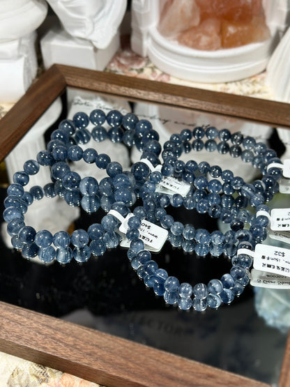 Dark blue melaleuca blue rabbit fur ghost