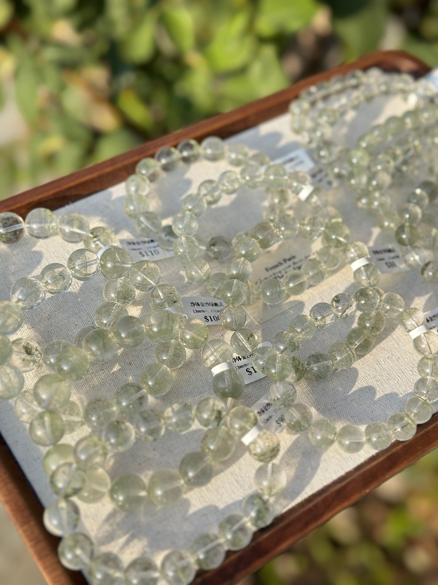 Pure Gold Sand Green Ghost Crystal