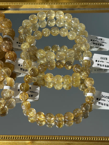 Full hair golden crystal