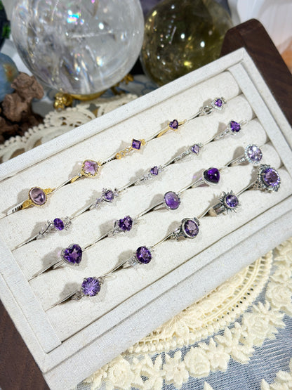 Amethyst Ring S925 Silver