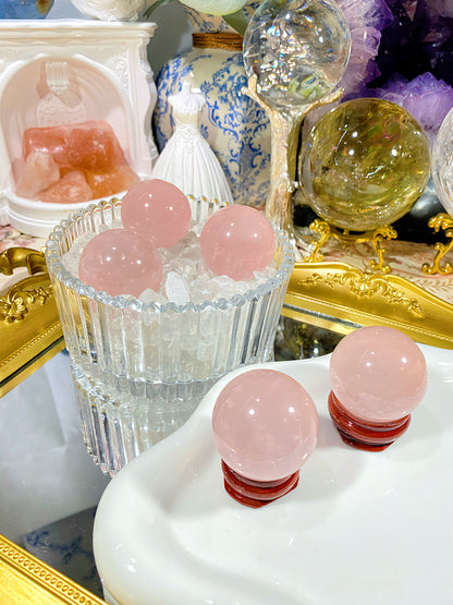 Madagascar pink crystal ball