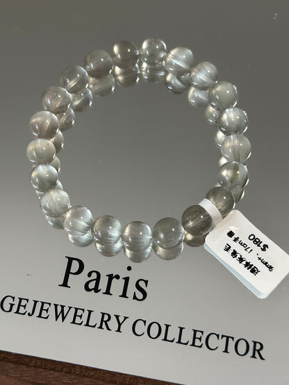 透体灰兔毛水晶