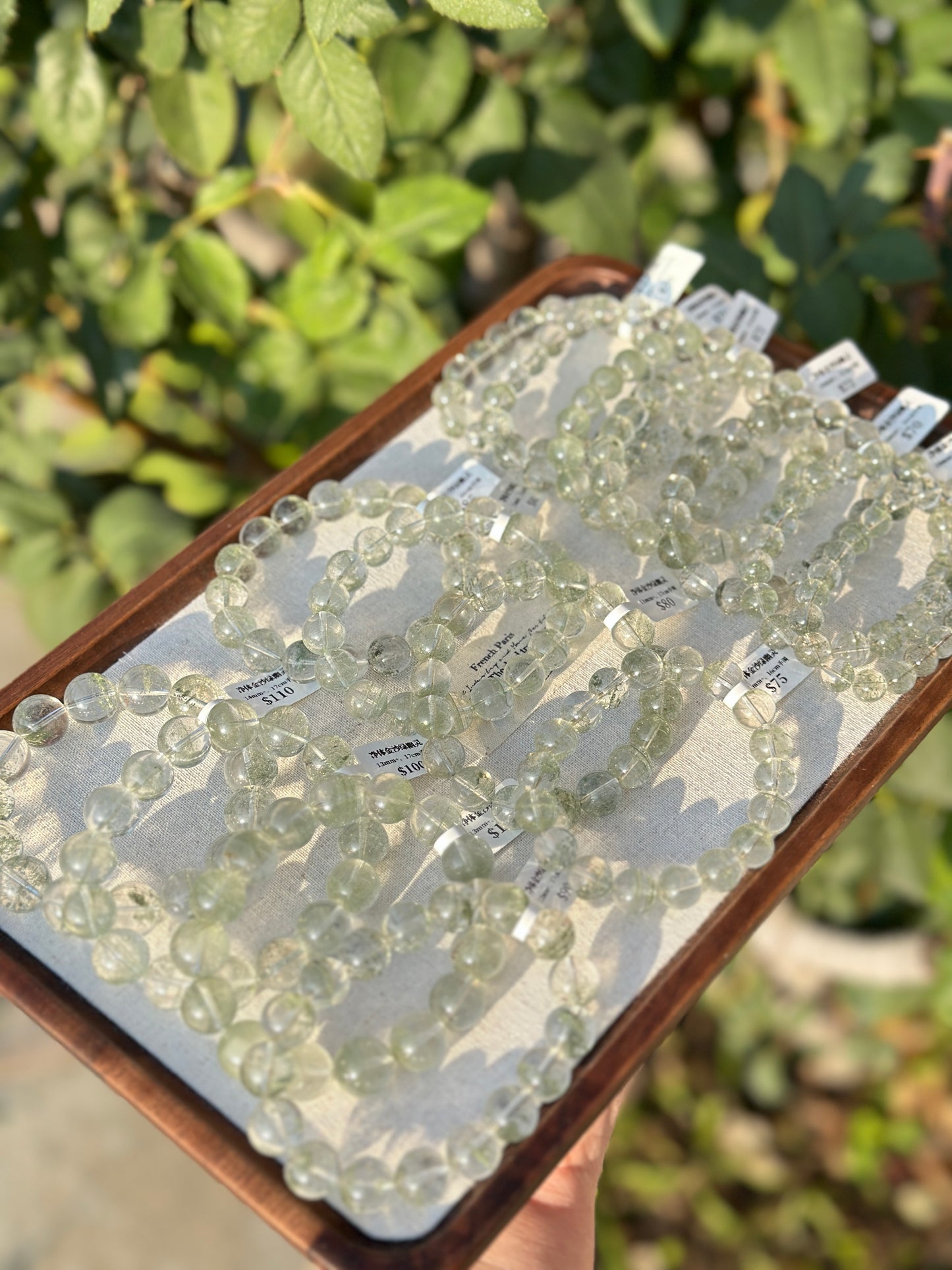 Pure Gold Sand Green Ghost Crystal