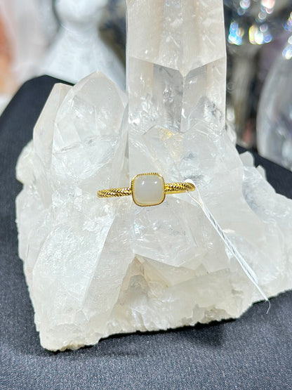 和田玉S925银戒指