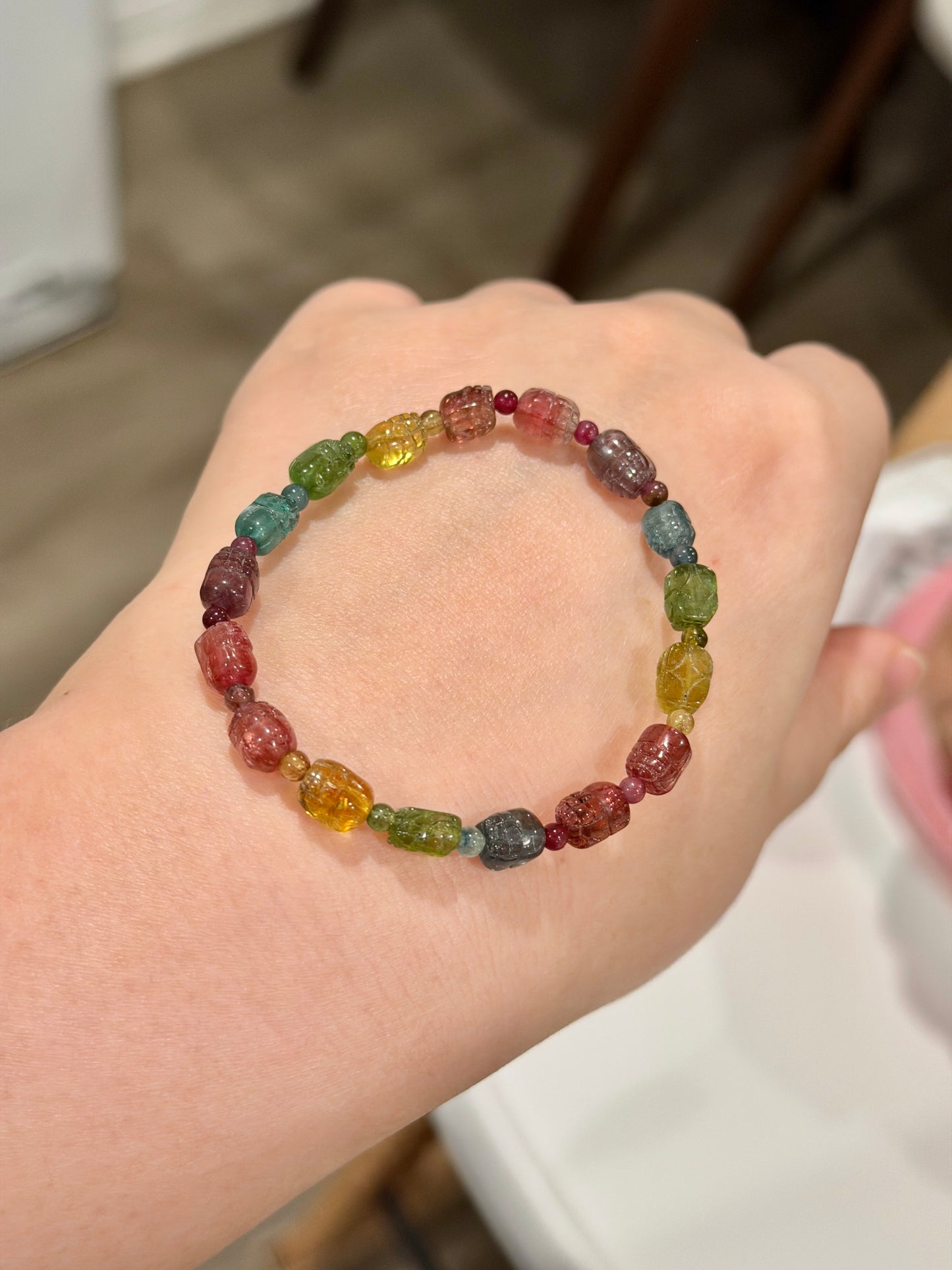 Color Coded Tourmaline Pixiu